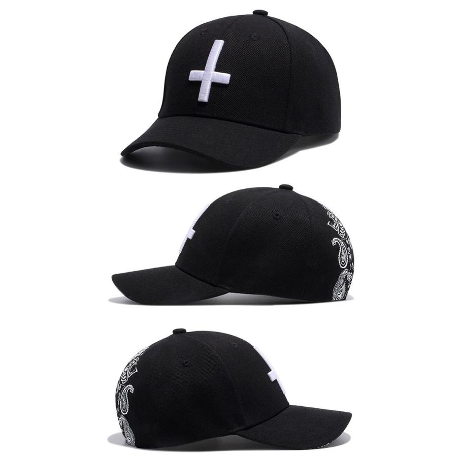 キャップ メンズ レディース ブラック 帽子 ベースボールキャップ 野球帽子 コットンキャップ シンプル 十字 クロス B系 ペイズリー柄 バンダナ柄 Cap 242 ウォールステッカー本舗 通販 Yahoo ショッピング