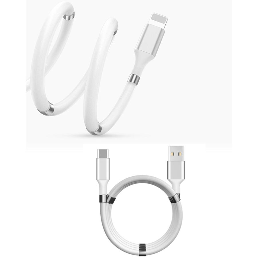 充電ケーブル マグネット iPhone 1.8m タイプC Type-c 巻き取り 充電ケーブル マグネット iPhone 1.8m タイプC Type-c 巻き取り