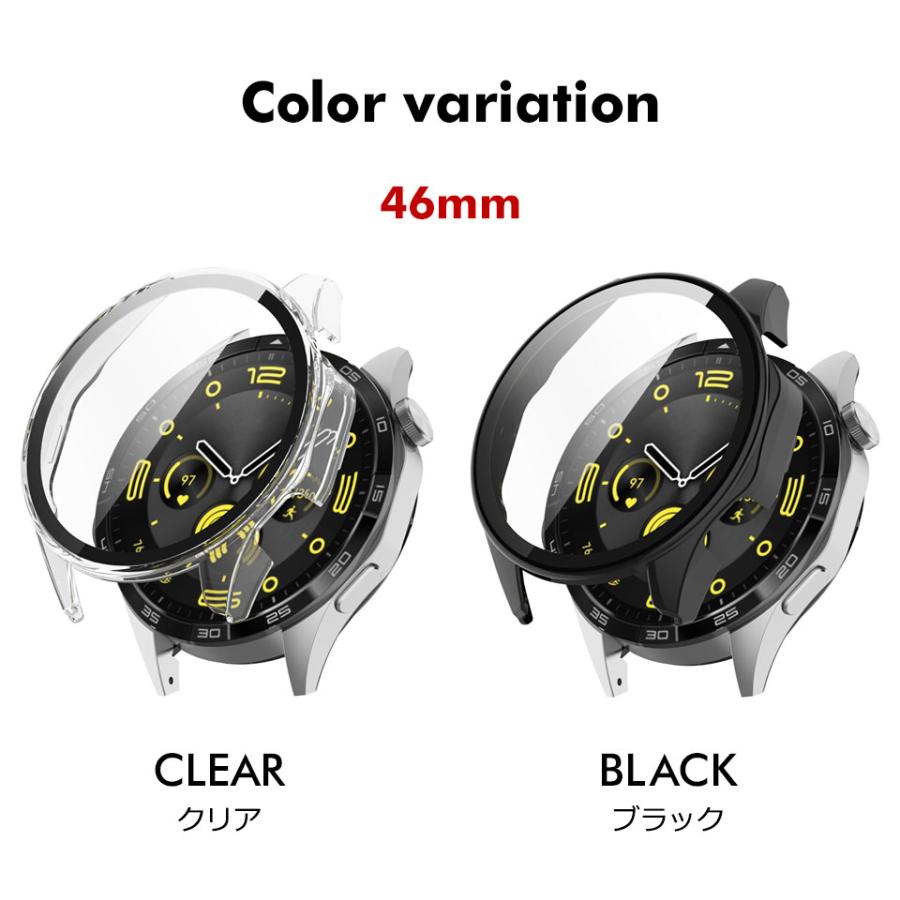 Huawei watch gt4 ケース 46mm 41mm フィルム一体型ケース カバー 画面