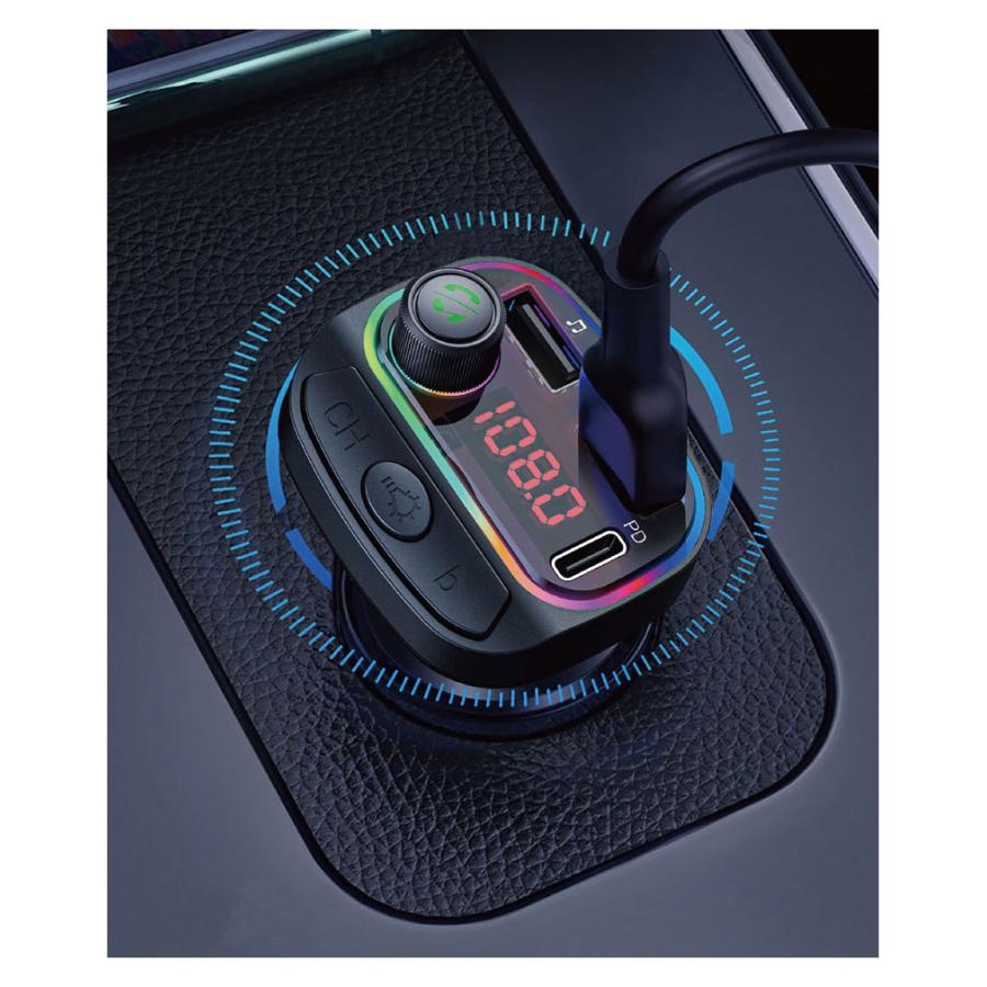 FMトランスミッター bluetooth5.0 車 トランスミッター 車載 高音質