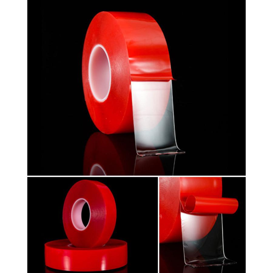 両面テープ 超強力 はがせる 防水 屋外 強力 透明 クリア 幅 3cm 長さ