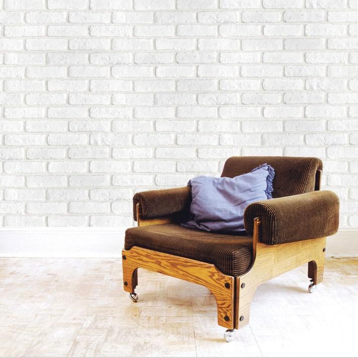 壁紙 はがせる シール のり付き レンガ 壁用 リメイクシート キッチン アクセントクロス 補修 壁紙 張り替え 1m単位 Dbs 24 ウォールステッカー本舗 通販 Yahoo ショッピング