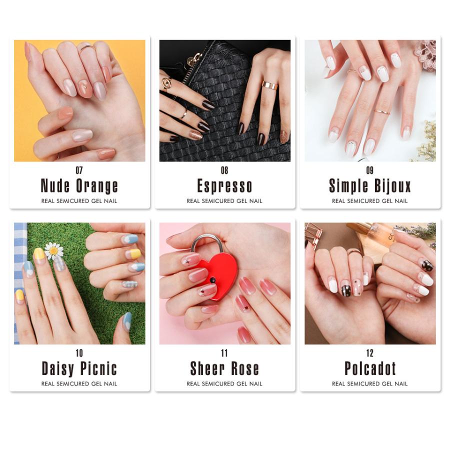 ネイルシール ジェル 花 硬化 ジェルネイルシール ジェルネイル