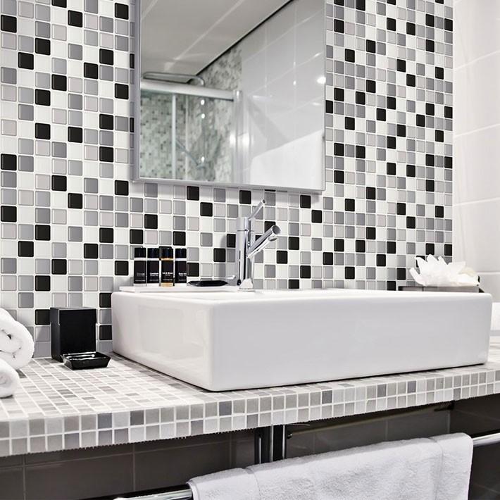 壁紙 シール のり付き おしゃれ シールタイプ キッチン タイル ブラック 厚手 貼ってはがせる 壁紙 張り替え 壁紙の上から貼れる壁紙 サンプル Y3 Hdc 421 Sam ウォールステッカー本舗 通販 Yahoo ショッピング