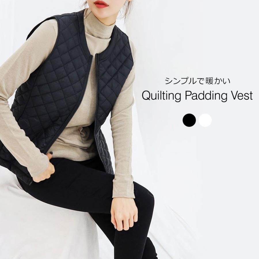 中綿 ベスト レディース 超薄手 超軽量 重ね着 中わた ふんわり キルティング 着ぶくれしない ファスナー チョッキ シンプル Y4 Otd 1 ウォールステッカー本舗 通販 Yahoo ショッピング