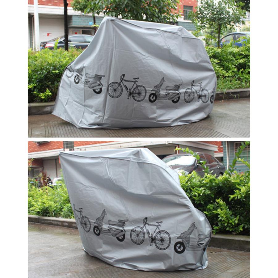自転車カバー 防水 サイクルカバー 簡単 バイクカバー 原付 防犯