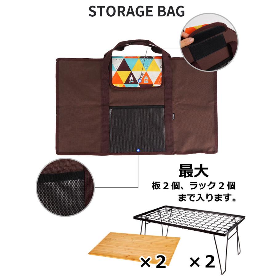 アウトドア テーブル メッシュ キャンプテーブル 天板付き 収納ケース