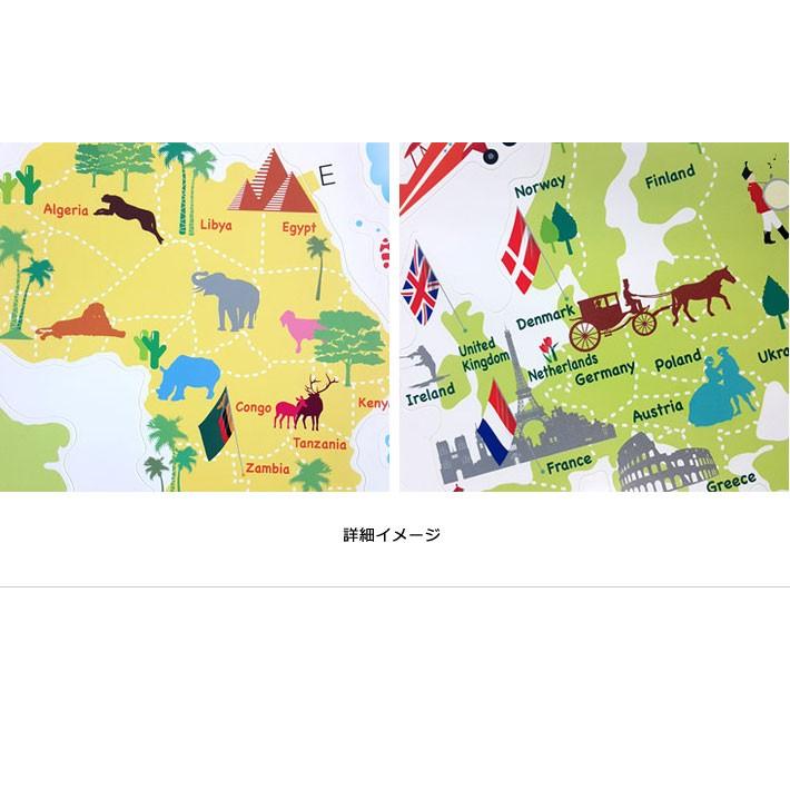 ウォールステッカー おしゃれ 北欧 世界地図 ワールド マップ 国旗 動物 英字 英語 英文 カラフル シールタイプ 貼ってはがせる 子供部屋 Ws Map 098 ウォールステッカー本舗 通販 Yahoo ショッピング