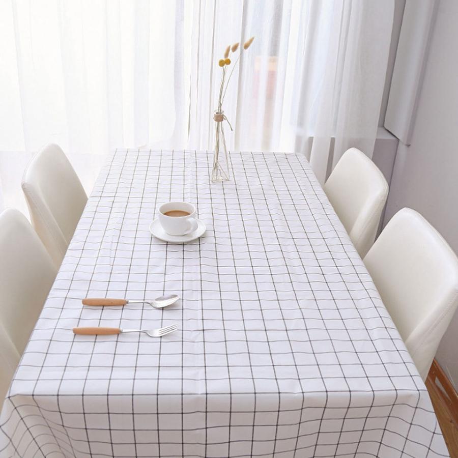 テーブルクロス 撥水 おしゃれ PVC 北欧 チェック 食卓カバー テーブル