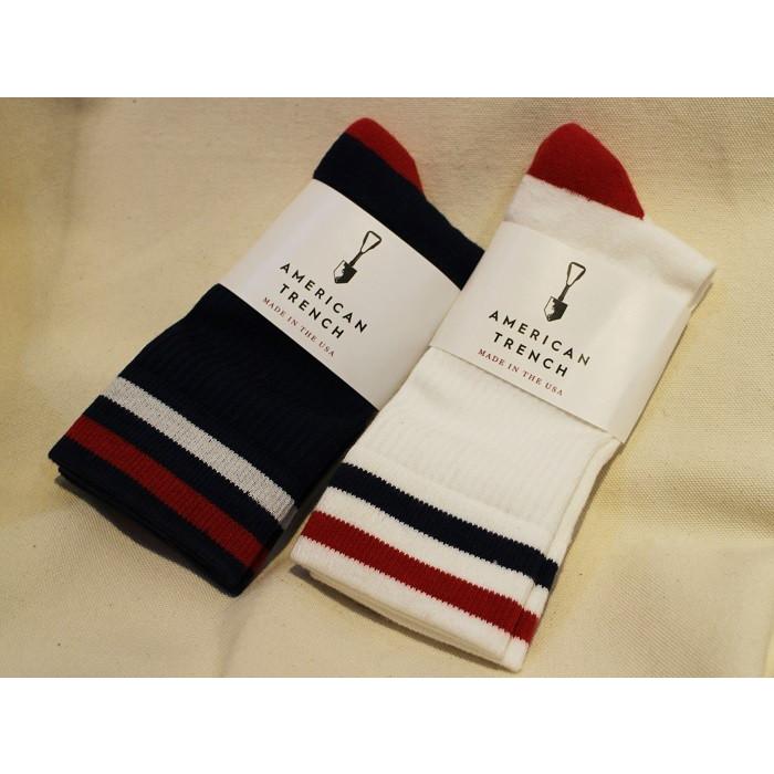 アメリカン トレンチ AMERICAN TRENCH / メンズ ソックス スーピマコットン "KENNEDY ATHLETIC" (2colors) [クロネコDM便発送対応 200円] | 