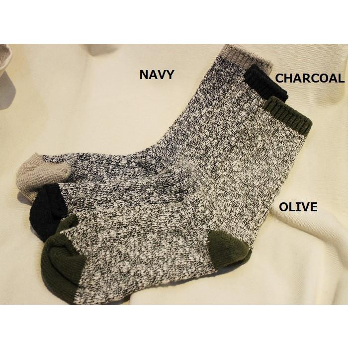 アメリカン トレンチ AMERICAN TRENCH / メンズ ミックス ソックス コットン "SLUB" (3colors) [クロネコDM便発送対応 200円] |  | 01