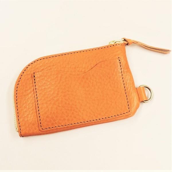 ブロンソンレザー BRONSON LEATHER / ジッパー コインパース キーチェーン付き 牛革 (キャメル) CAMEL |  | 01