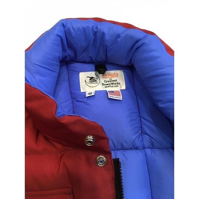 クレセント ダウン ワークス CRESCENT DOWN WORKS / クラシック ダウン ベスト Classic down vest   60/40 CLOTH (RED) レッド アメリカ製 | Crescent Down Works | 01