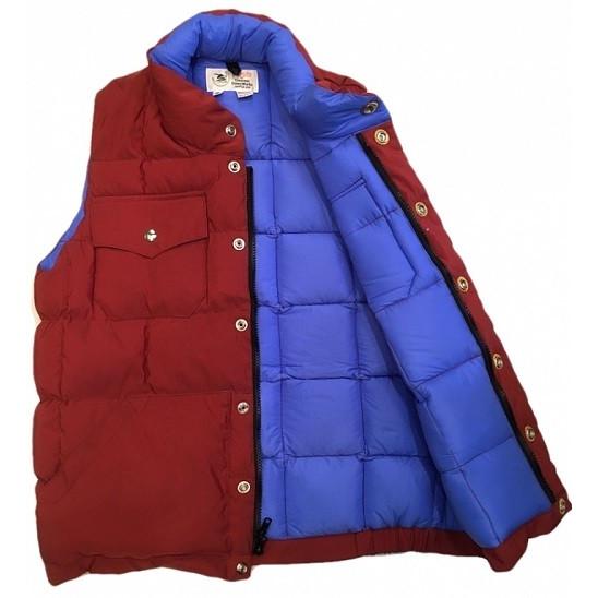 クレセント ダウン ワークス CRESCENT DOWN WORKS / クラシック ダウン ベスト Classic down vest   60/40 CLOTH (RED) レッド アメリカ製 | Crescent Down Works | 02