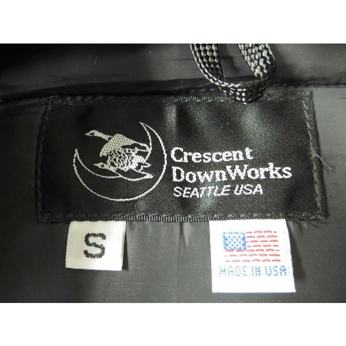クレセント ダウン ワークス CRESCENT DOWN WORKS / クラシック ダウン ベスト Classic down vest   リップストップ コットン (BLACK) ブラック アメリカ製 | Crescent Down Works | 04