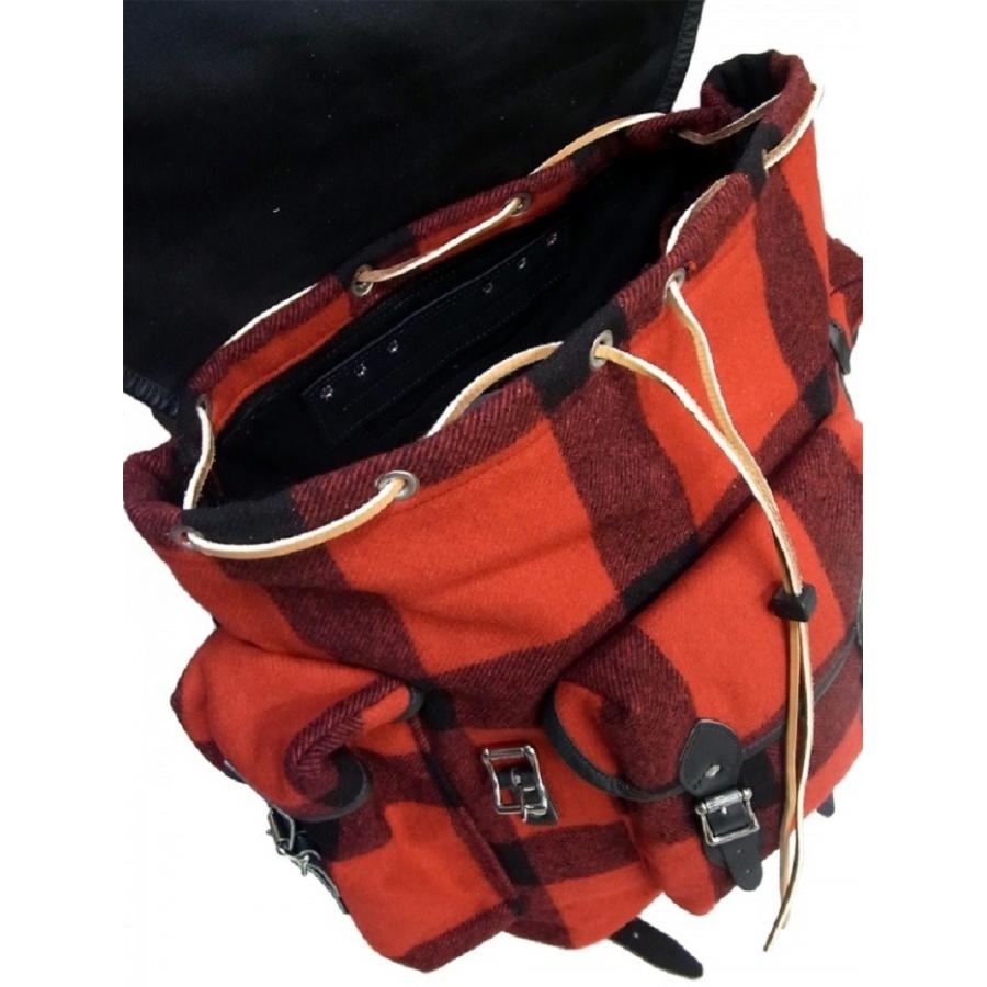 ダルースパック DULUTH PACK  / 別注 ウール ワンダラー バッグ wool wanderer bag（RED) アメリカ製 | DULUTH PACK | 02