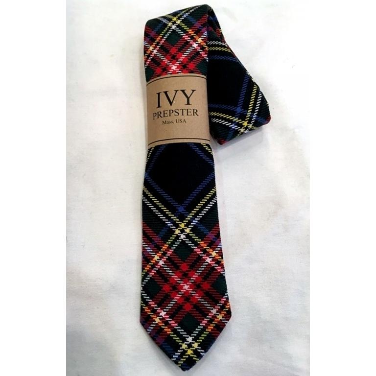 アイビープレップスター IVY PREPSTER /  ウール ネクタイ チェック WOOL RED CHECK Tie (レッド) アメリカ製 | 