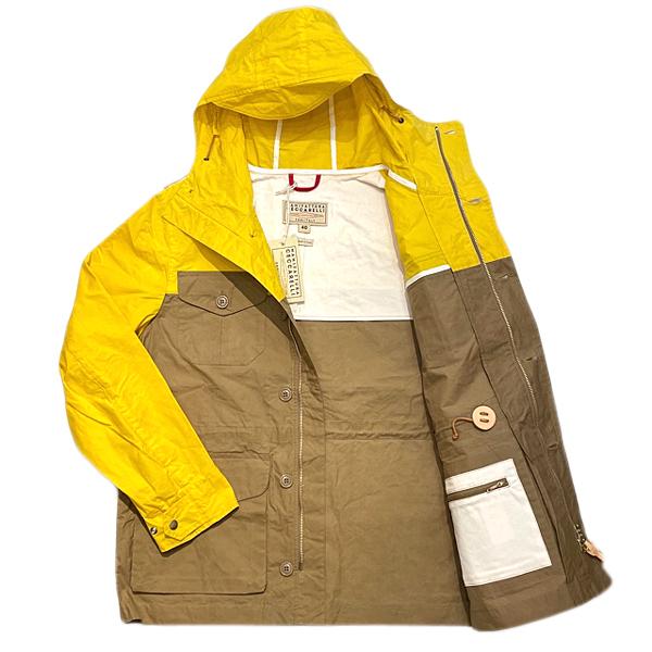 マニファッツュラ・チェッカレッリ MANIFATTURA CECCARELLI / ウィークエンダーコート #6026 QP 2TONE WEEKENDER COAT  (タン×イエロー) TAN×YELLOW｜walnutsimport｜02