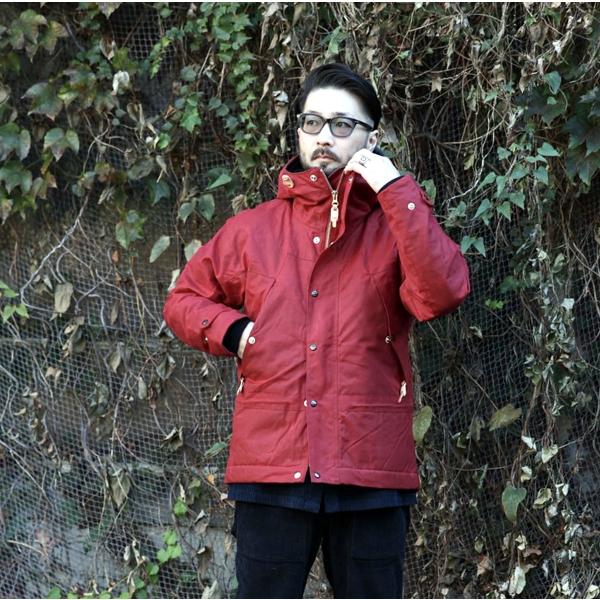 マニファッツュラ・チェッカレッリ MANIFATTURA CECCARELLI / ワックスドコットン マウンテンジャケット #7003WX  Mountain jacket (RED) レッド