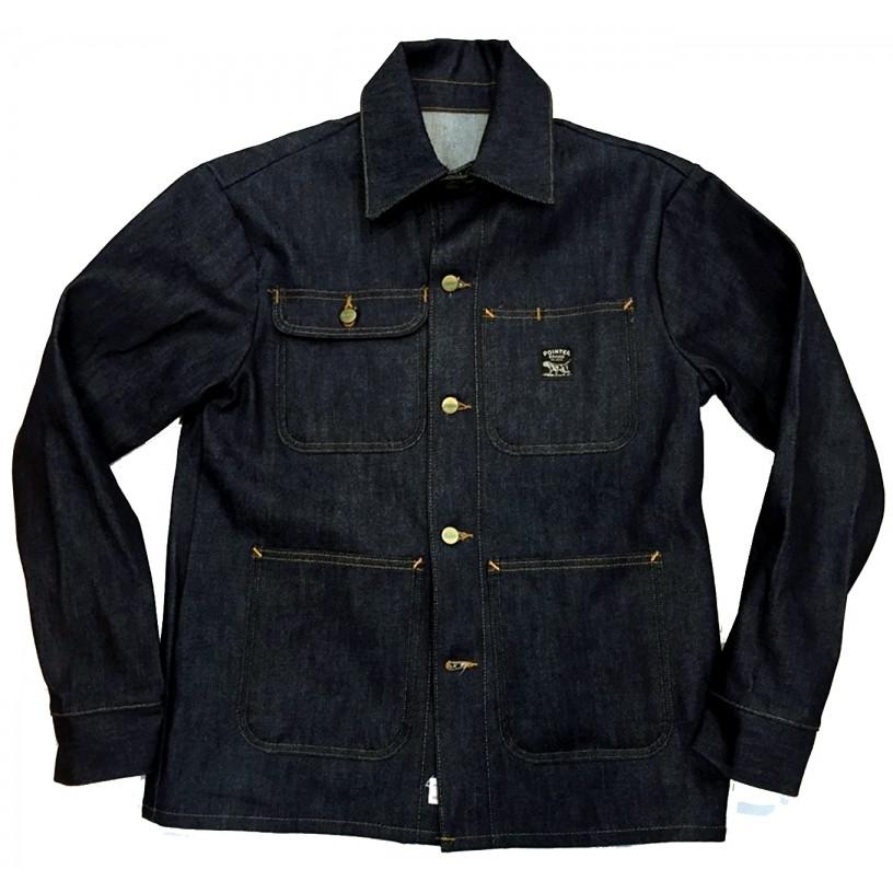 ポインターブランド POINTER BRAND / WHITE OAK デニム  カバーオール CHORE COAT  (INDIGO)  アメリカ製 | POINTER BRAND