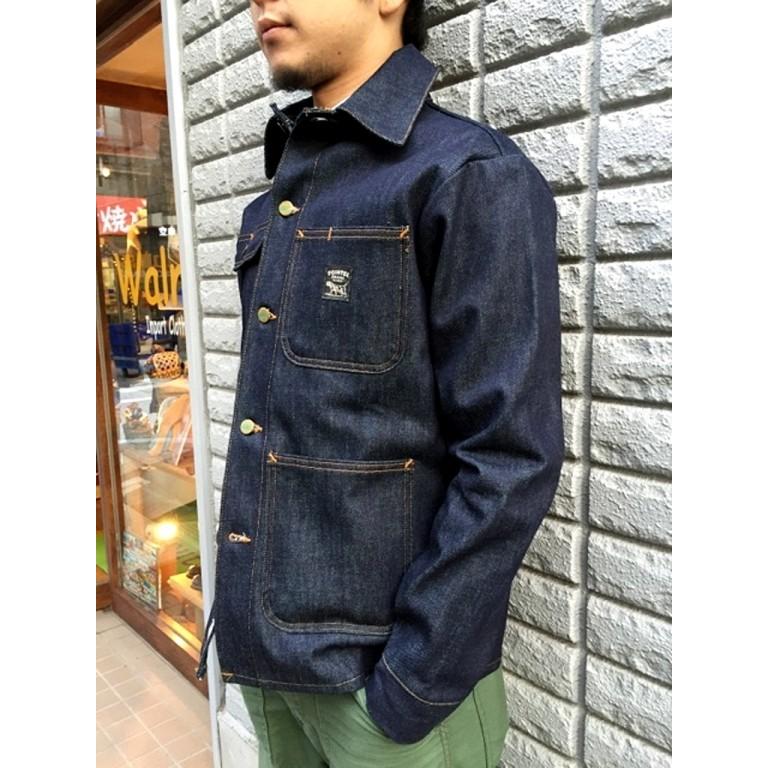 ポインターブランド POINTER BRAND / WHITE OAK デニム  カバーオール CHORE COAT  (INDIGO)  アメリカ製 | POINTER BRAND | 01