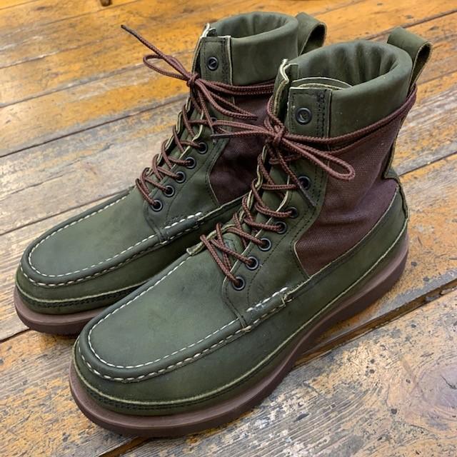 ラッセル モカシン RUSSELL MOCCASIN / トリプルヴァンプ "MOUNTAIN PH"military last  グリーン アメリカ製｜walnutsimport｜02