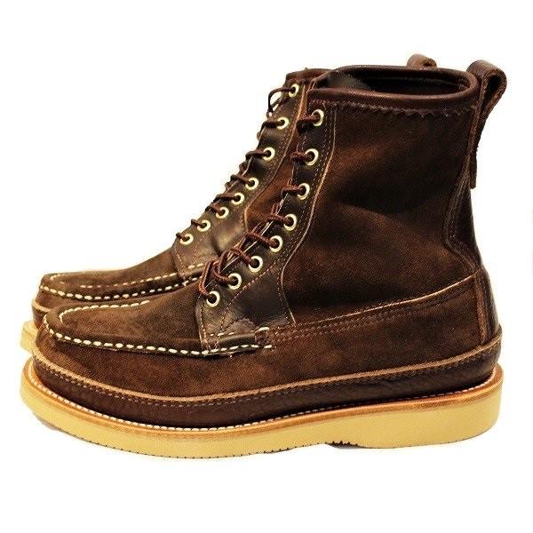 ラッセル モカシン RUSSELL MOCCASIN / バイソン x スウェード Safari PH Triple Vamp ブラウン Brown アメリカ製 | RUSSELL MOCCASIN | 03