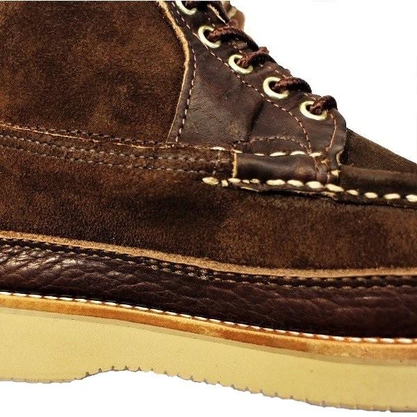 ラッセル モカシン RUSSELL MOCCASIN / バイソン x スウェード Safari PH Triple Vamp ブラウン Brown アメリカ製 | RUSSELL MOCCASIN | 05