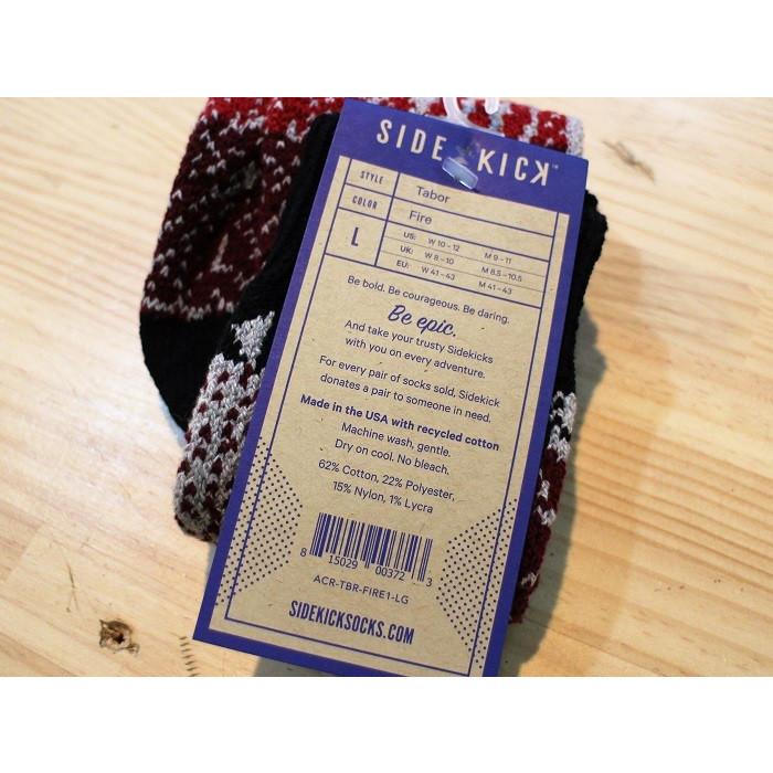 サイドキックソックス SIDEKICK SOCKS / リサイクルコットン ソックス "Tabor Fire Socks" アメリカ製 |  | 01