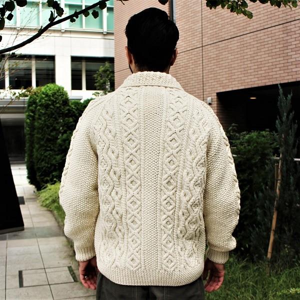 ストラステイ STRATHTAY / 3A ランバー カーディガン ニット （ARAN）スコットランド | INVERALLAN | 01