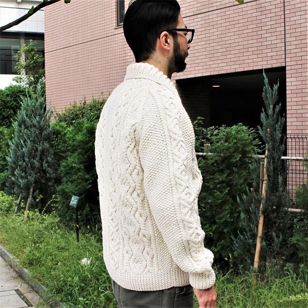 ストラステイ STRATHTAY / 3A ランバー カーディガン ニット （ARAN）スコットランド | INVERALLAN | 02