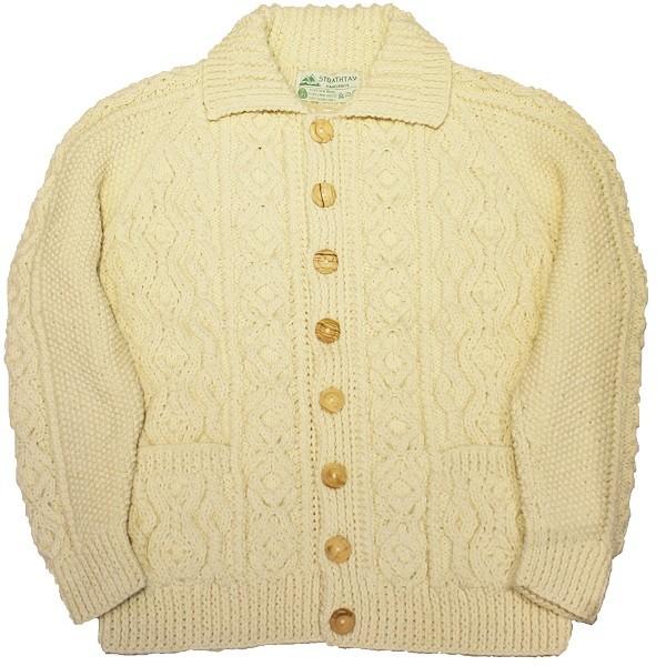 ストラステイ STRATHTAY / 3A ランバー カーディガン ニット （ARAN）スコットランド | INVERALLAN | 03