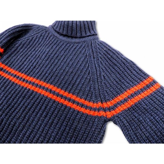 トラッドハウンド TRADHOUND /  ブリティッシュウール  タートルネック セーター ROLLNECK SWEATER  (NAVY) ネイビー イギリス製 | HIGHLAND 2000 | 01