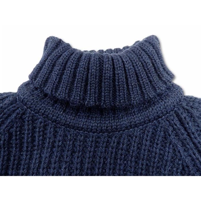 トラッドハウンド TRADHOUND /  ブリティッシュウール  タートルネック セーター ROLLNECK SWEATER  (NAVY) ネイビー イギリス製 | HIGHLAND 2000 | 02