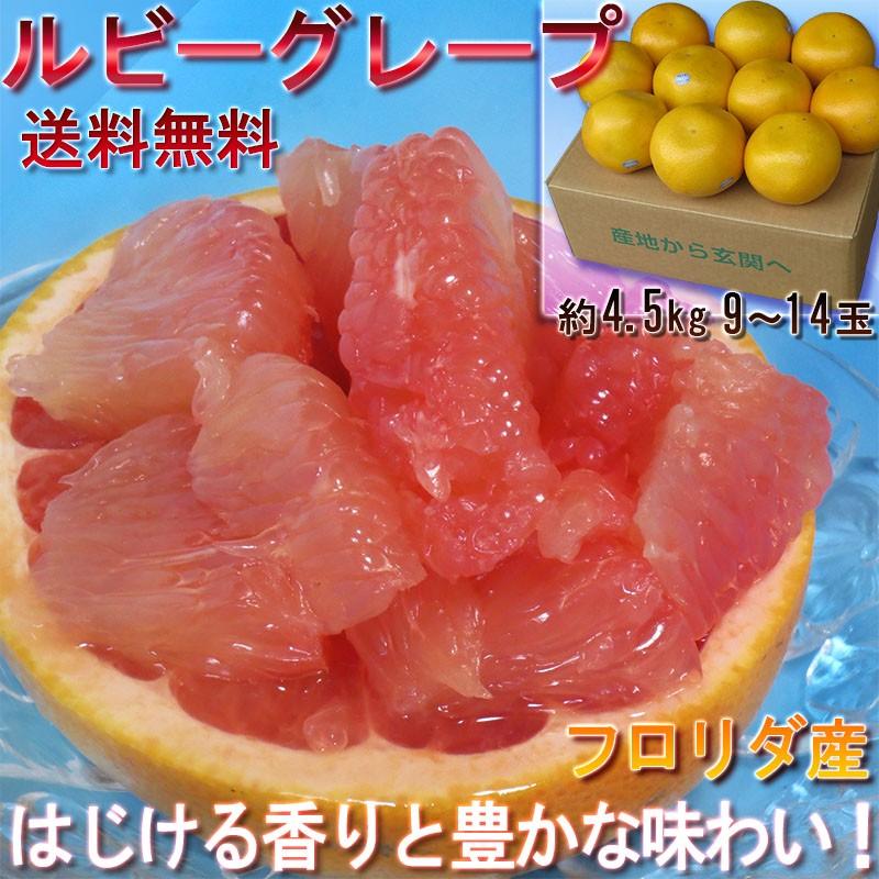 グレープ フルーツ ルビー 赤肉 アメリカ フロリダ産又はアフリカ産 果物 約4 5kg 10玉前後 1106 産地から玄関へ 通販 Yahoo ショッピング
