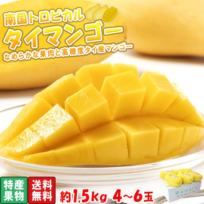 タイマンゴー 1.5kg 4〜6玉 大玉 マハチャノ・ナンドクマイ タイ産 高