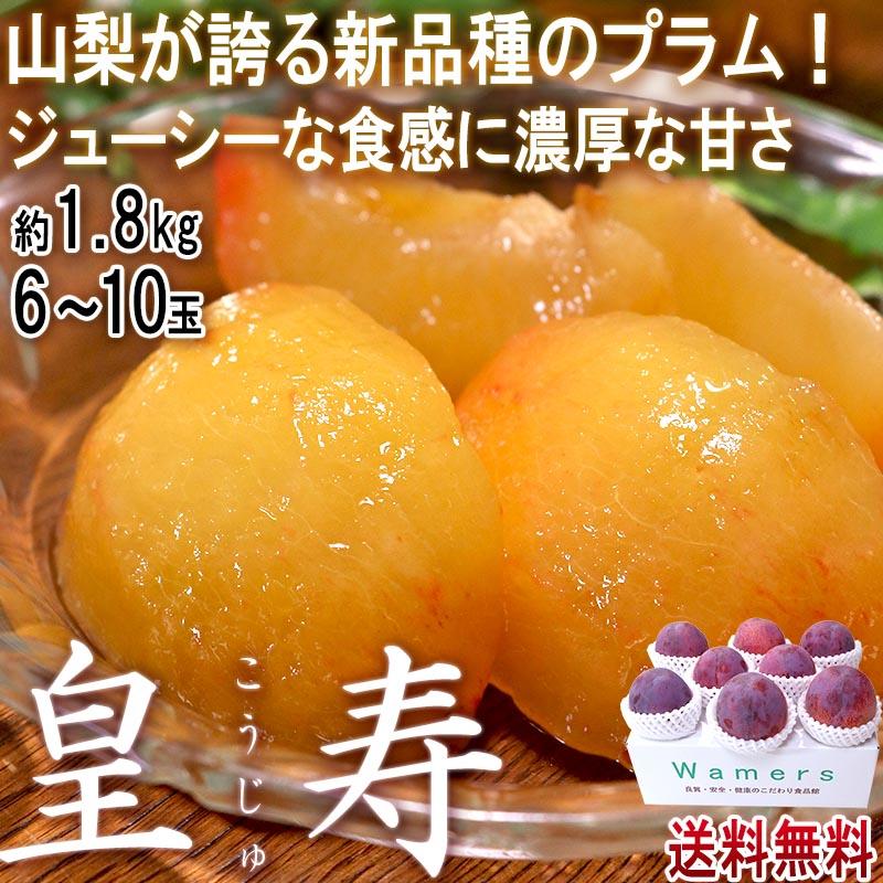 皇寿 こうじゅ 約1.8kg 6〜8玉 山梨県産 大玉中心 実測糖度17度以上