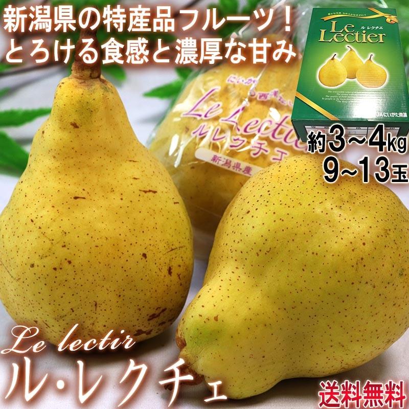 ル・レクチェ 西洋梨 約3〜4kg 9〜13玉 新潟県産 贈答品 JA新潟みらい