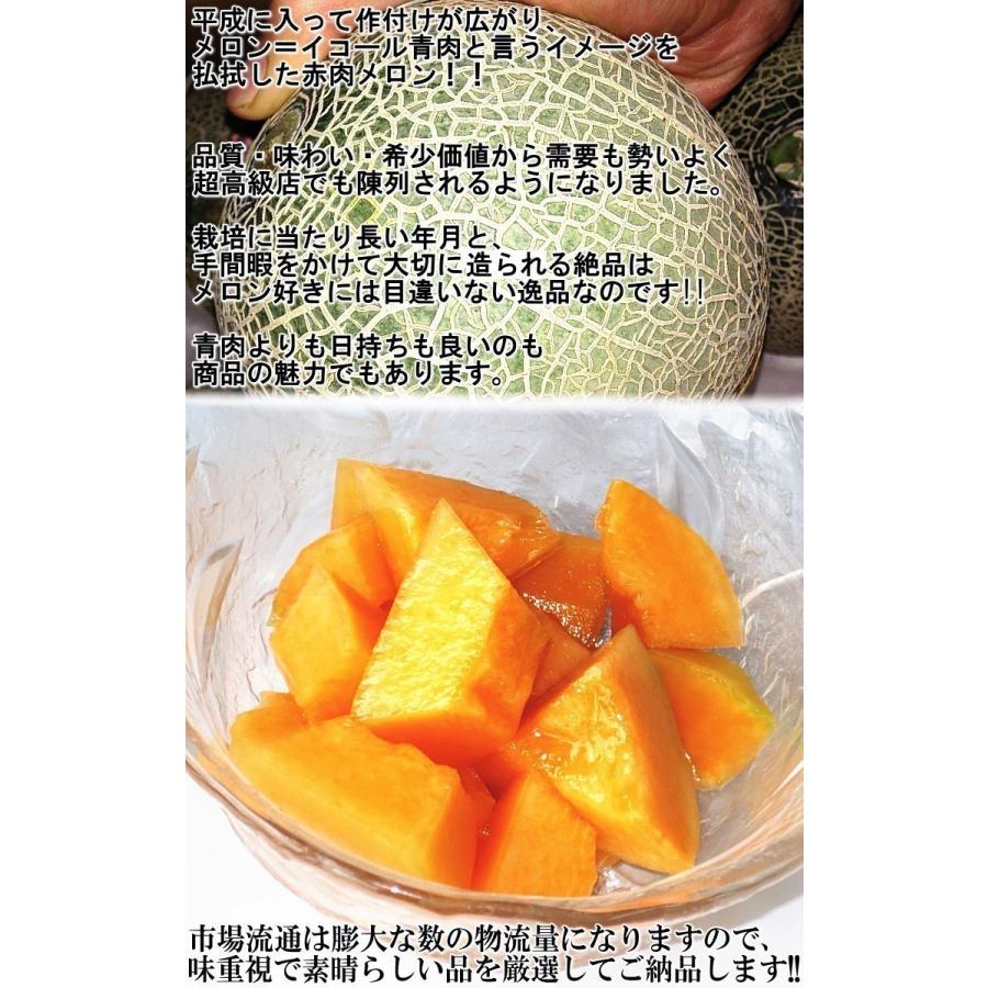 赤肉メロン 約4〜5kg 2〜5玉 秀品〜優品 茨城県・山形県産中心 贈答 