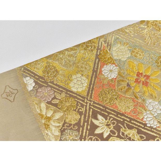 フォーマル用 西陣織 藤原謹製 正絹 高級袋帯（お仕立代無料＆送料無料