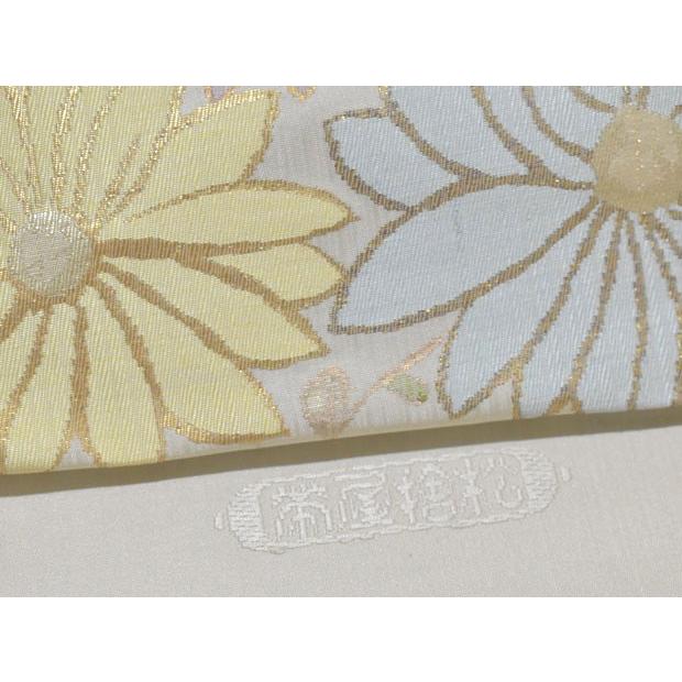 間違いなく手織（証紙付）)西陣織 名門！帯屋捨松謹製 高級九寸名古屋  