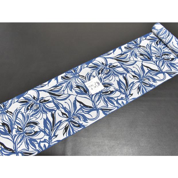 【綿紅梅　 浴衣反物 】　白地　紺灰色系色花柄 綿紅梅 浴衣反物 】 白地 紺灰色系色花柄 楽天市場】竺仙 ちくせん