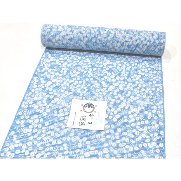 お仕立代込み価格 送料無料 絹紅梅小紋 女性用 竺仙鑑製 高級ゆかた