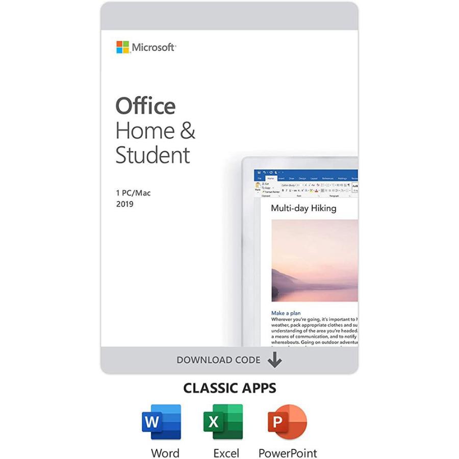 Microsoft Office Home&Student(Home&Business)2019 for Mac ダウンロード版1台のPCに