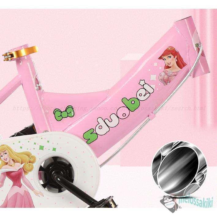 幼児用自転車 ランニングバイク 子供用自転車 12 14 16 18 インチ 誕生日プレゼント 高さ調節 女の子 補助輪付き お姫様気分_7