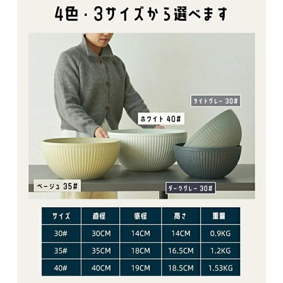 睡蓮鉢 スイレン鉢 メダカ 鉢 金魚鉢 軽量 植木鉢 大型 30 35 40cm