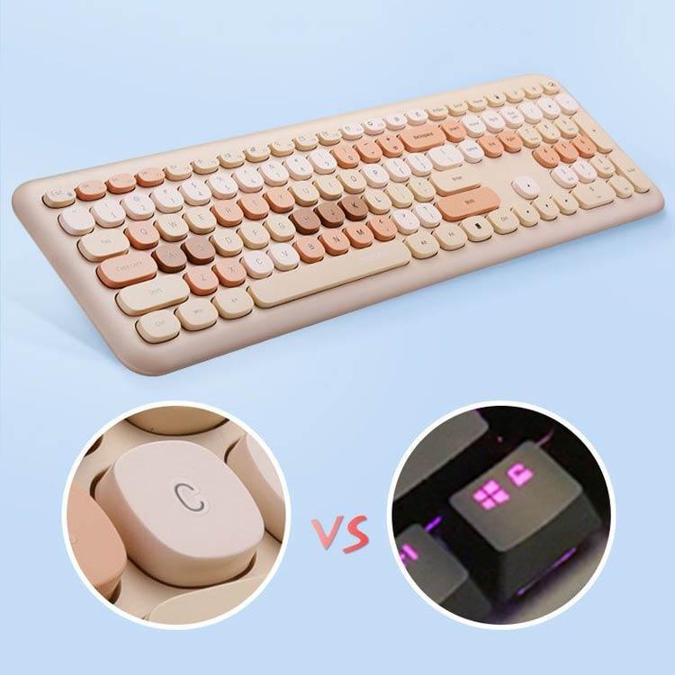 Bluetooth かわいい スマホ セット キーボード 静音 iPad 電池式 丸い