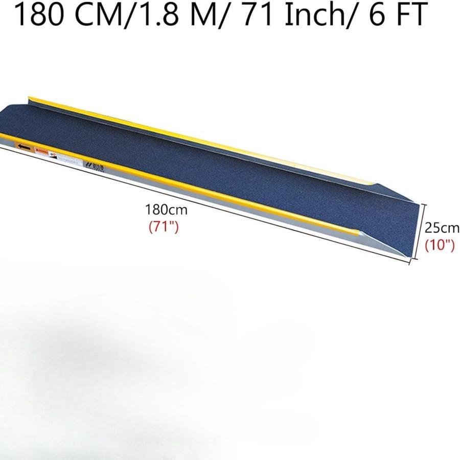 ラダーレール スロープ 長さ180cm*幅25cm アルミレール滑り止め表面