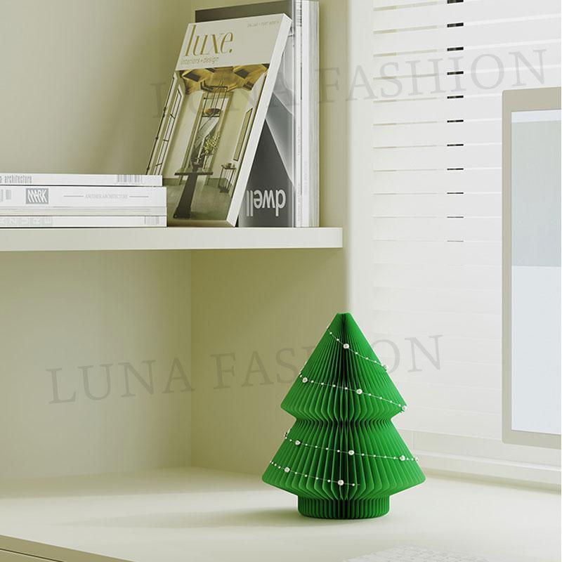 クリスマスツリー 折りたたみ紙製クリスマスツリー ミニツインクリスマスツリー クリスマス装飾 卓上 オーナメント 雰囲気演出 パーティー飾り 収納便利_12