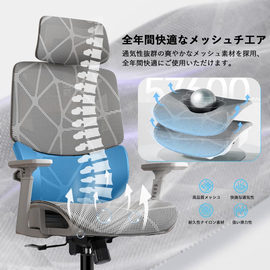 デスクチェア オフィスチェア メッシュ リクライニング機能 ゲーミング